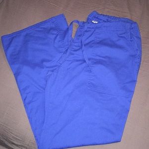 Royal blue scrub pants